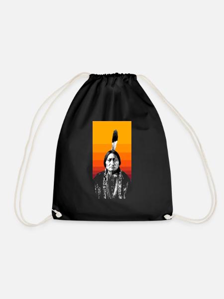 Sitting Bull - Turnbeutel - Schwarz