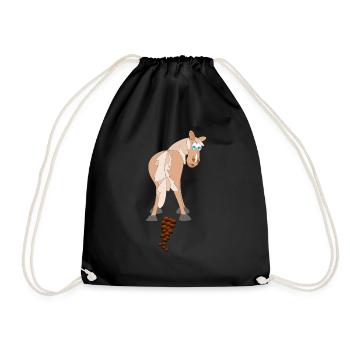 Horse Dung - Drawstring Bag - black - Front