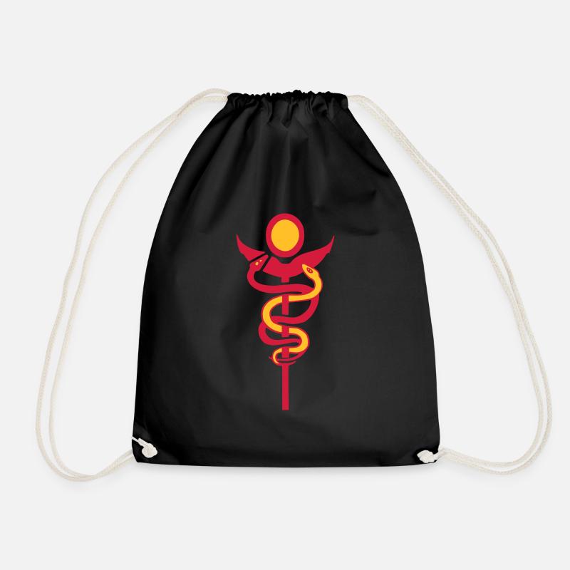 Caduceus physio - Turnbeutel - Schwarz