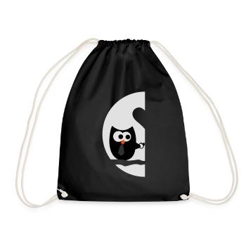 Owls right - Valentine'S Day - Drawstring Bag - black - Front