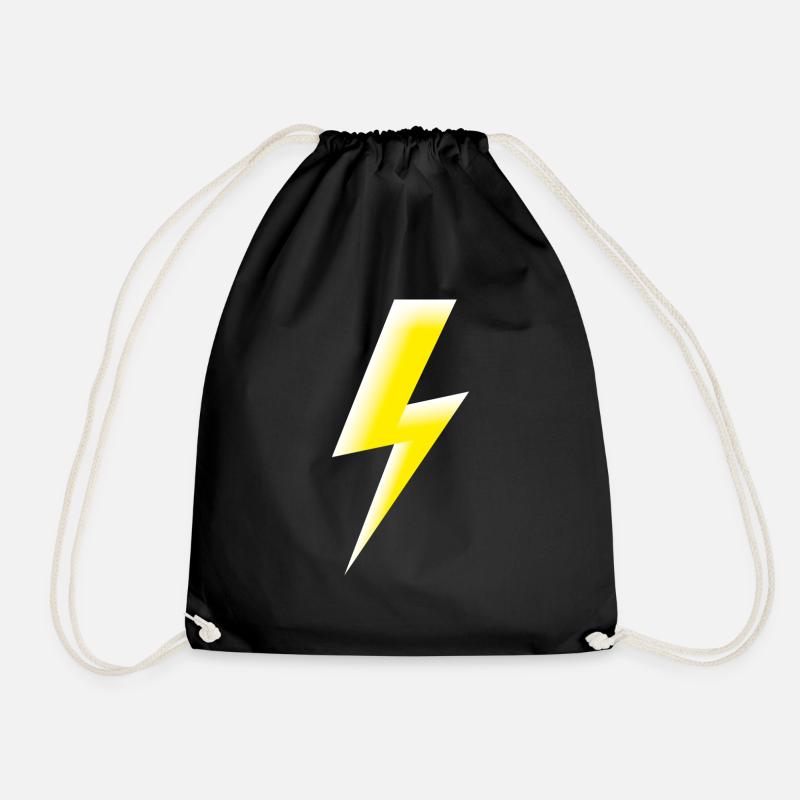 Smiley Flash - Turnbeutel - Schwarz