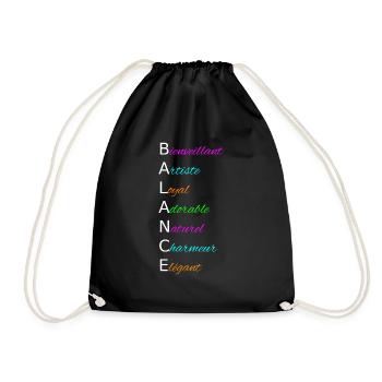 BALANCE Bienveillant Artiste Loyal Adorable - Sac de sport léger - noir - Devant