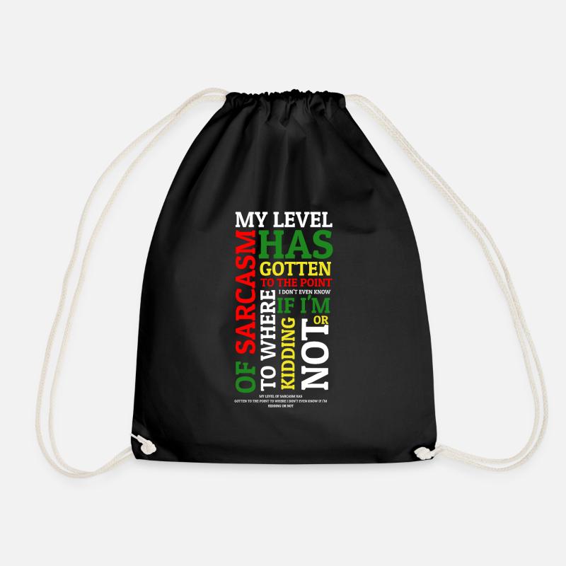 My Level - Drawstring Bag - black
