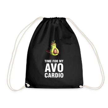 Avocados Avocado Avocado-Liebhaber Geschenk - Turnbeutel - Schwarz - Vorne