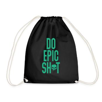 Drôles de dictons - DO EPIC SHIT - Sac de sport léger - noir - Devant