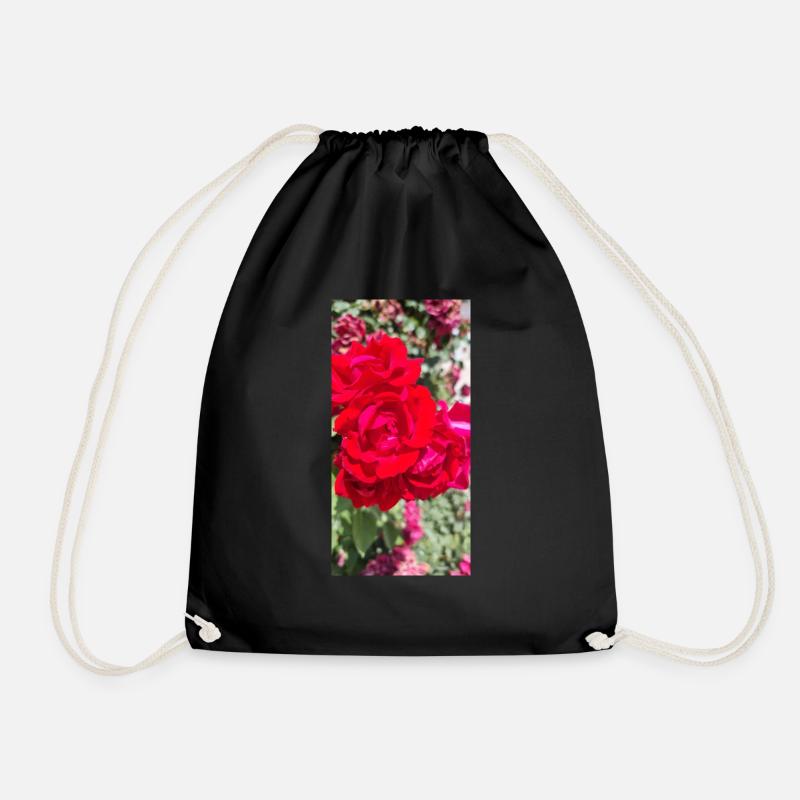 Red Rose - Turnbeutel - Schwarz