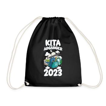 Kita Graduates 2023 Bye Bye Kindergarten Space - Drawstring Bag - black - Front