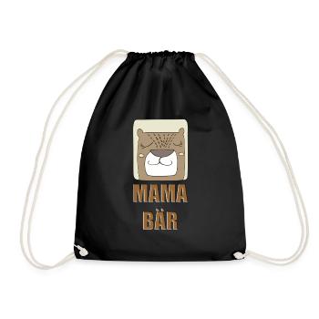 MAMA BEAR 2 - Drawstring Bag - black - Front