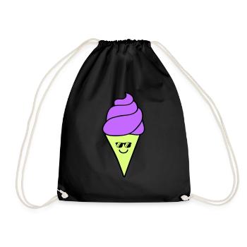 Icecream - Drawstring Bag - black - Front