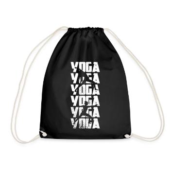 Yoga - Drawstring Bag - black - Front