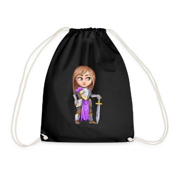 knight - Drawstring Bag - black - Front