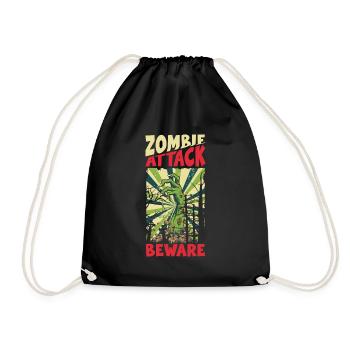 Bande dessinée de style rétro - Sac de sport léger - noir - Devant