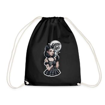 Summer Goth für Gothik Fans - Turnbeutel - Schwarz - Vorne