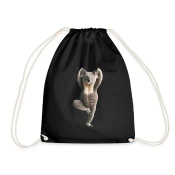 Koala - Turnbeutel - Schwarz - Vorne