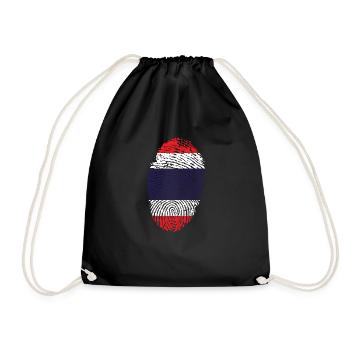Empreintes digitales - Thaïlande - Sac de sport léger - noir - Devant