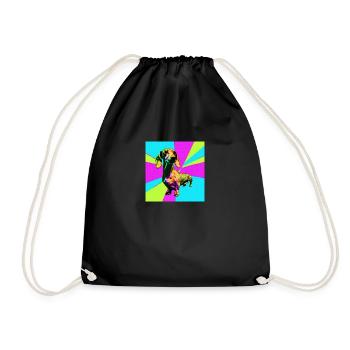 Teckel Pop Art - Sac de sport léger - noir - Devant