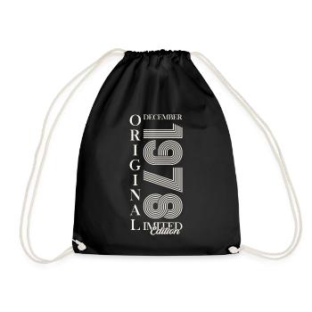 45e anniversaire Original Décembre Vintage 1978 - Sac de sport léger - noir - Devant