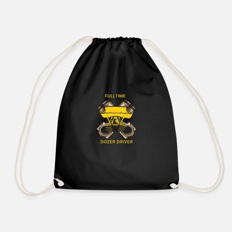 Dozer Driver - Drawstring Bag - black