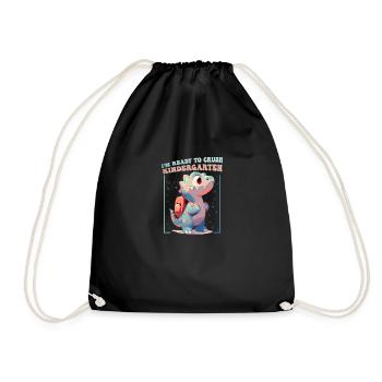 Rawr T Rex Dinosaur Kids - Je suis prêt à écraser - Sac de sport léger - noir - Devant