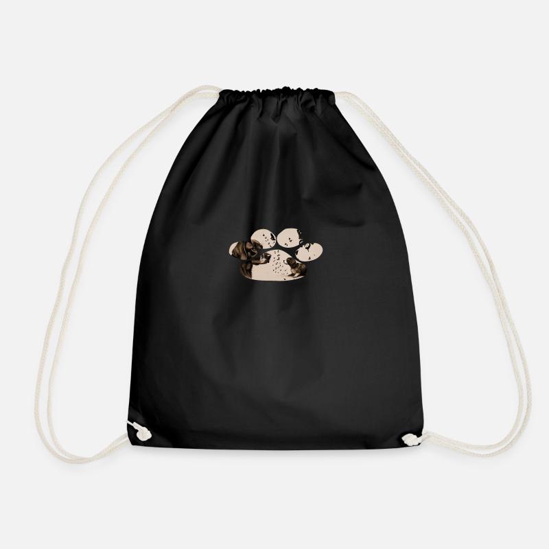 the dog and the butterfly - Turnbeutel - Schwarz