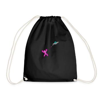 Laser extraterrestre ovni - Sac de sport léger - noir - Devant