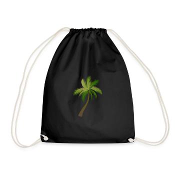 Palme Palmen 23053 S. - Turnbeutel - Schwarz - Vorne