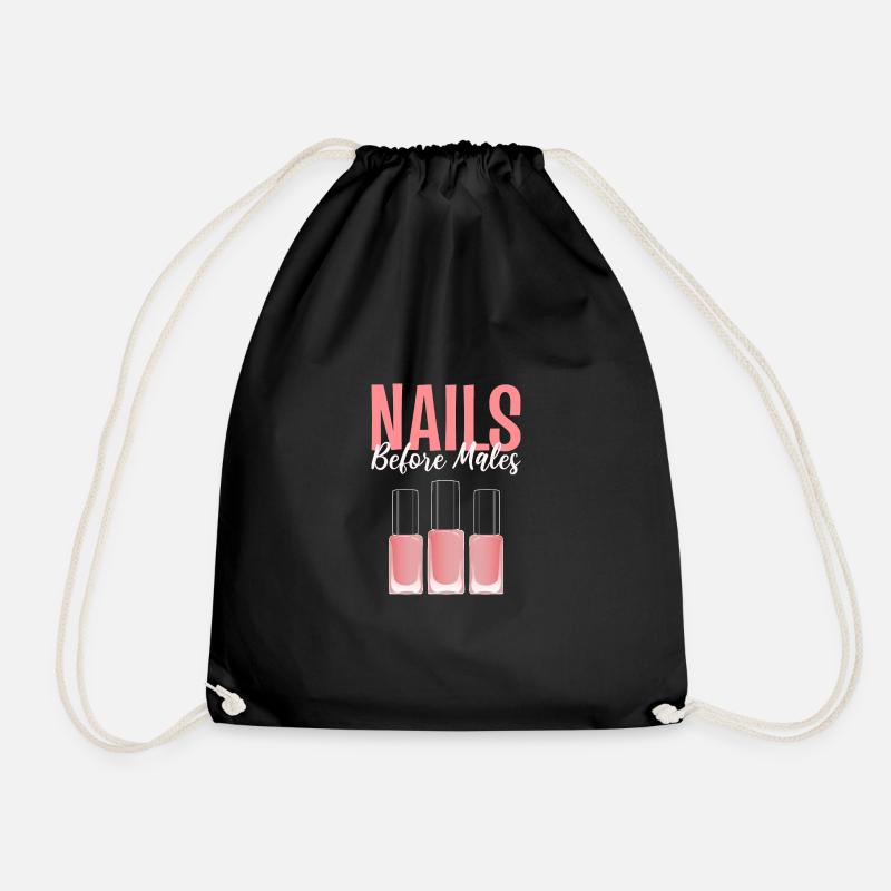 Ongles devant les hommes Poison de prothésiste ongulaire - Sac de sport léger - noir