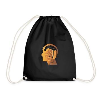Bière artisanale dans la tête - Amateurs de bière - Sac de sport léger - noir - Devant