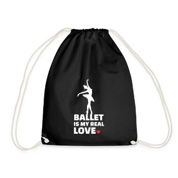 Ballett Liebe - Turnbeutel - Schwarz - Vorne