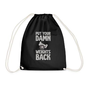 Remettez vos fichus poids 2 - Sac de sport léger - noir - Devant