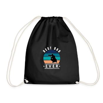 Best Dad Ever Photographer W - Drawstring Bag - black - Front