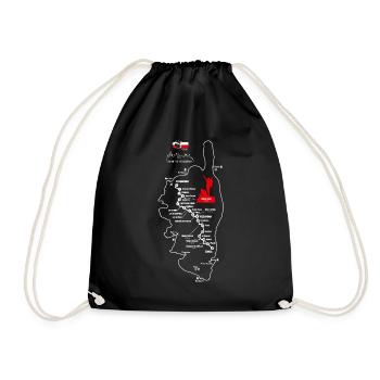 Randonnée Corse GR 20 carte GR20 corse rando gr20 - Sac de sport léger - noir - Devant