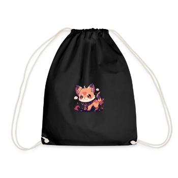 Chien japonais Shiba Inu Devil mignon méchant - Sac de sport léger - noir - Devant