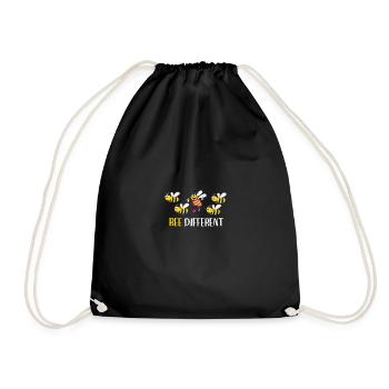 Be different - be yourself - Abeilles Bee Proverbes - Sac de sport léger - noir - Devant