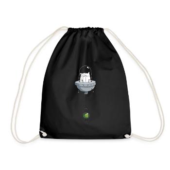 Mrou le chat, Space Cat - Sac de sport léger - noir - Devant