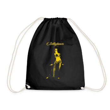 Danse du ventre arabe - Sac de sport léger - noir - Devant