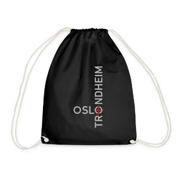 OSLO to TRONDHEIM - Drawstring Bag - black - Front