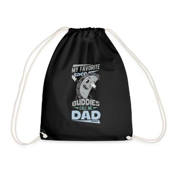 My Favorite Taco Buddies Call Me Dad - Drawstring Bag - black - Front