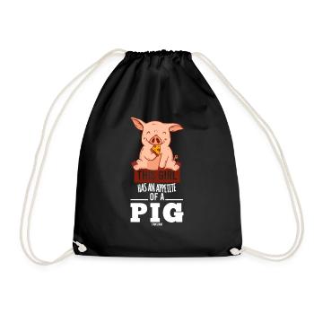 affamé comme une fille cochonne - Sac de sport léger - noir - Devant