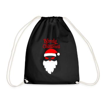 Noël sanglant Joyeux Noël Horreur - Sac de sport léger - noir - Devant