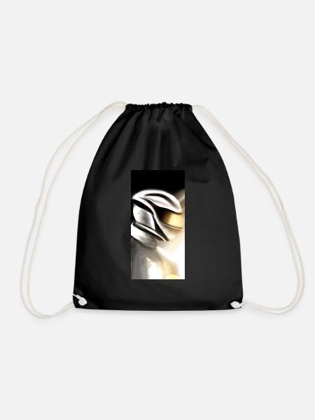 Motorcyclist - Drawstring Bag - black