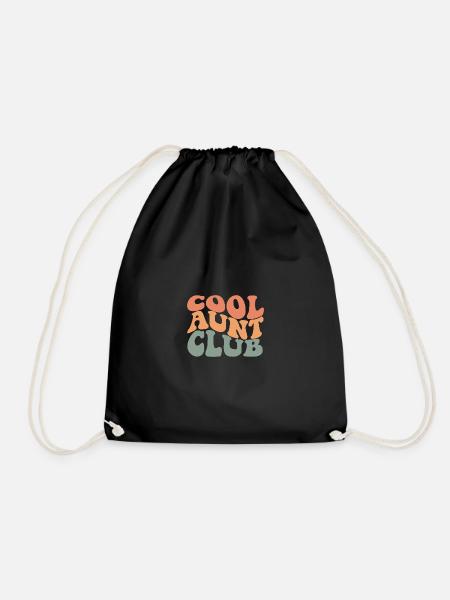 Cool Aunt Club - Turnbeutel - Schwarz
