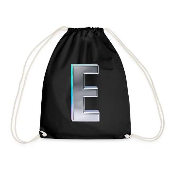 Chrome ,, E " Metallic - Turnbeutel - Schwarz - Vorne