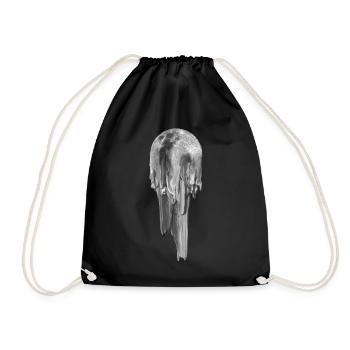 melting moon scoop of smudge cream - Drawstring Bag - black - Front