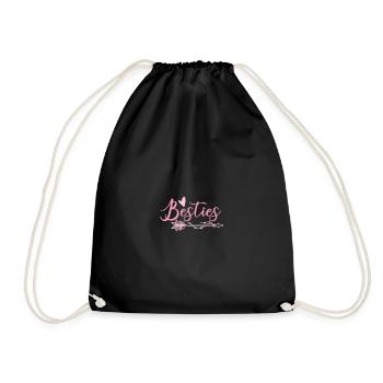 Besties Best Friends - Drawstring Bag - black - Front