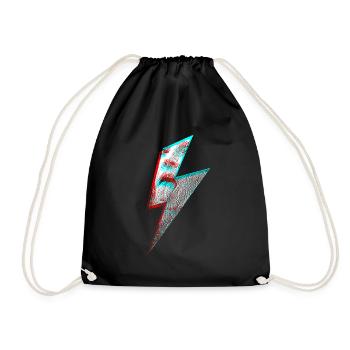 Rebel Flash Lick - Drawstring Bag - black - Front