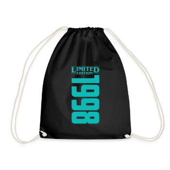 1998 Limited Edition Birthday Design - Drawstring Bag - black - Front