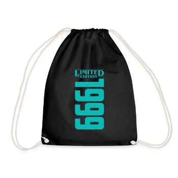 1999 Limited Edition Birthday Design - Drawstring Bag - black - Front