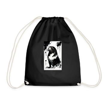 Adorable délice de phoque - Sac de sport léger - noir - Devant