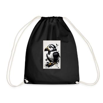 Mignon bébé pingouin - Sac de sport léger - noir - Devant